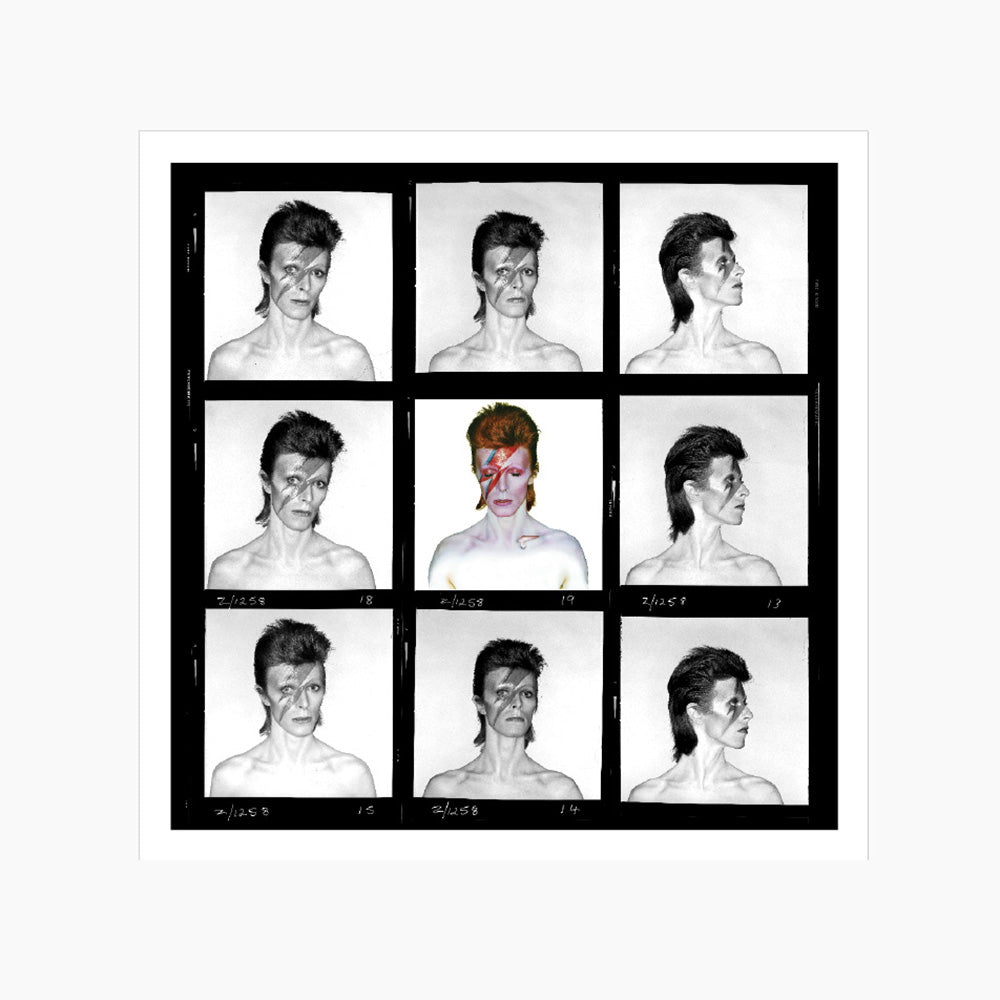 
                  
                    Aladdin Sane Demi Contact Sheet Print
                  
                