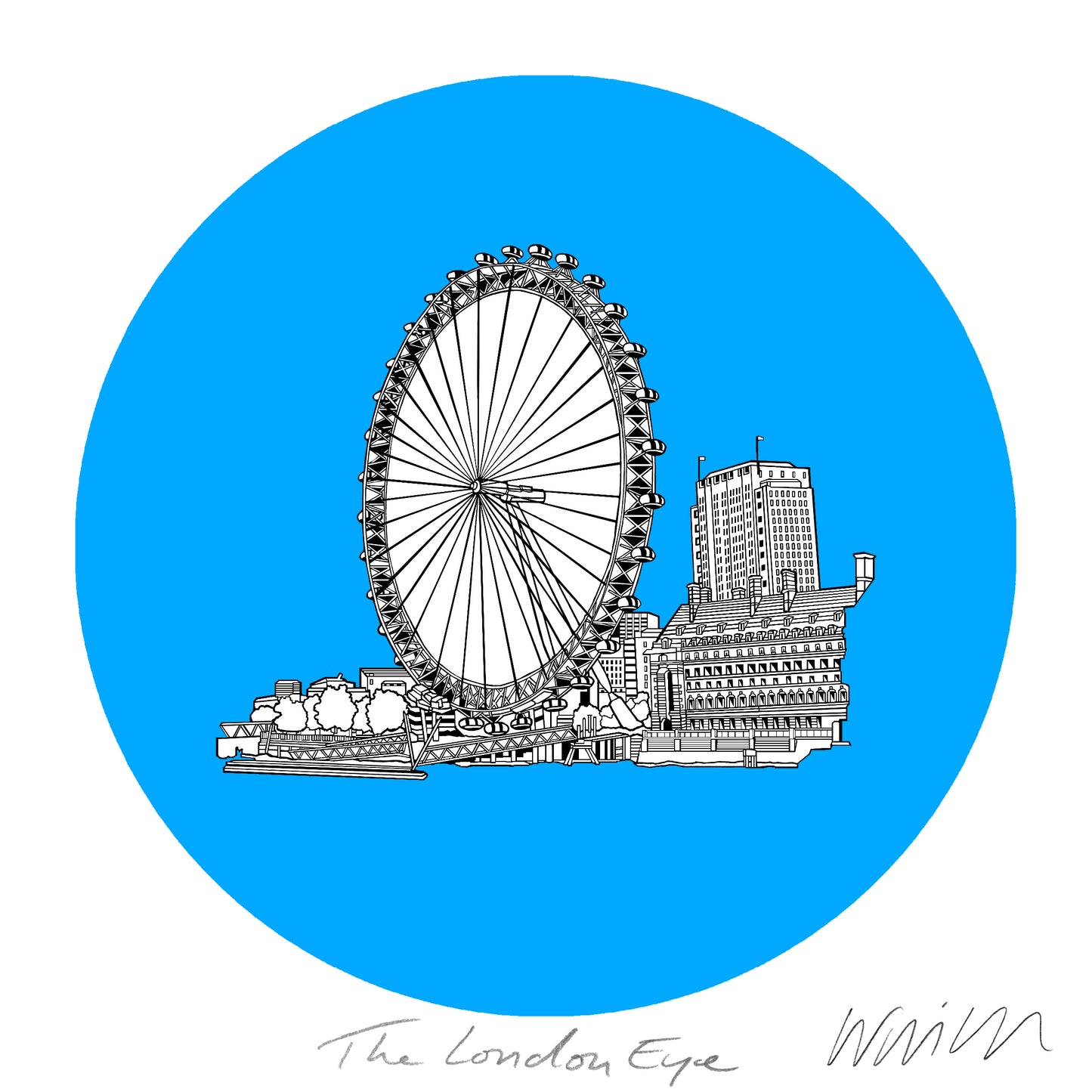 London Eye Framed Print