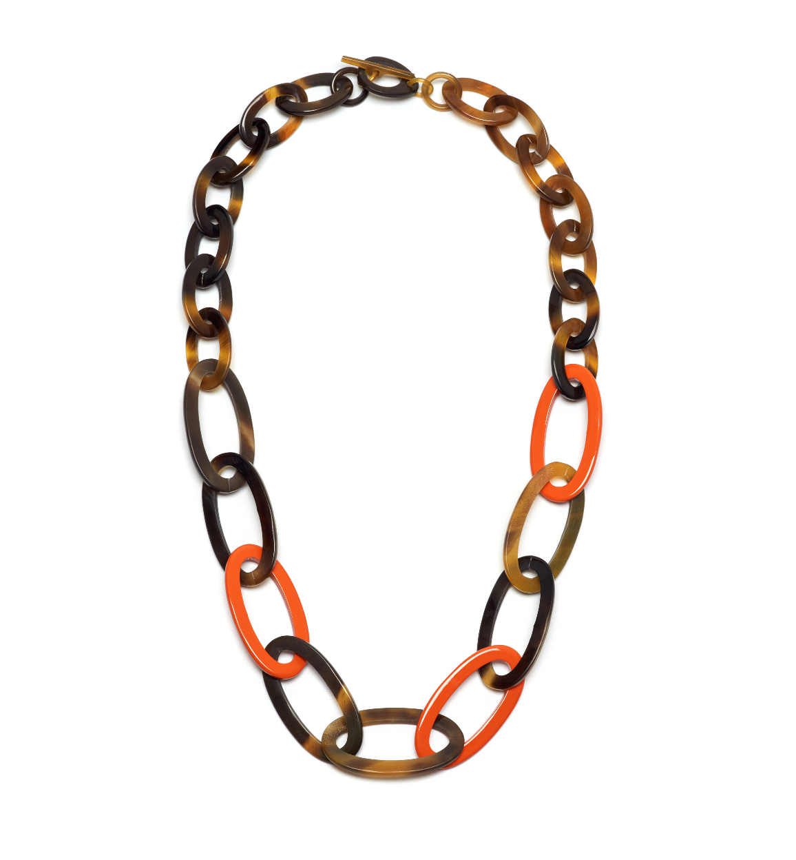 Buffalo Horn Link Necklace