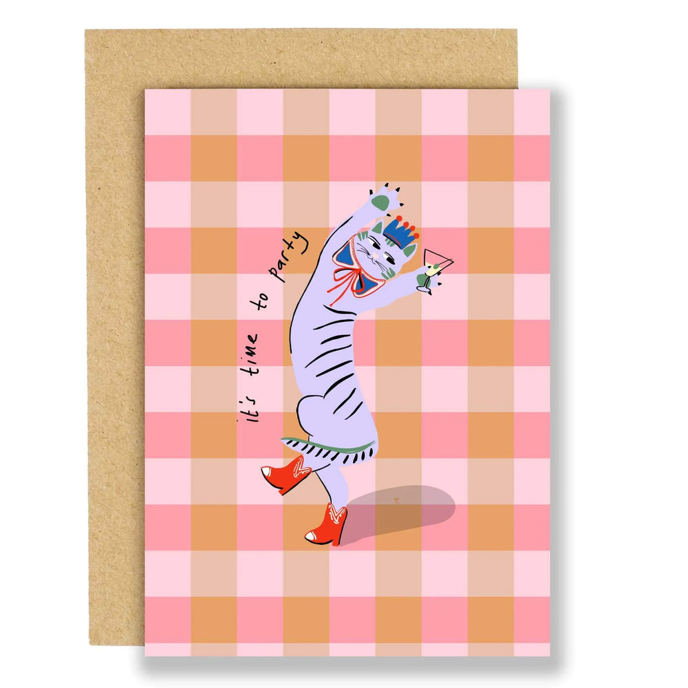 Cat Party Greeting Card