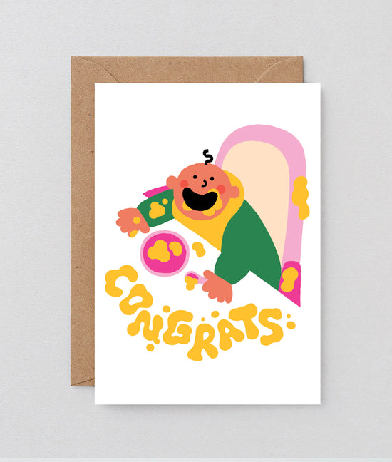 Baby Food Congrats Greeting Card