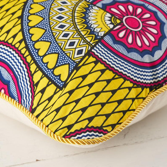 Load image into Gallery viewer, Pink Yellow Sunshine Cushion
