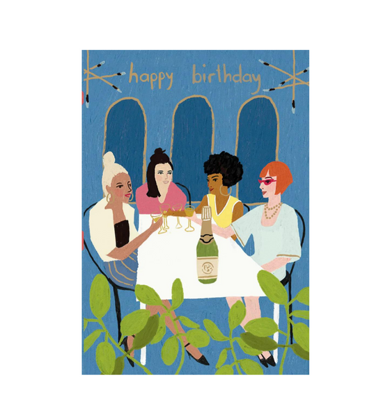 Load image into Gallery viewer, Happy Birthday Girls Champagne Card
