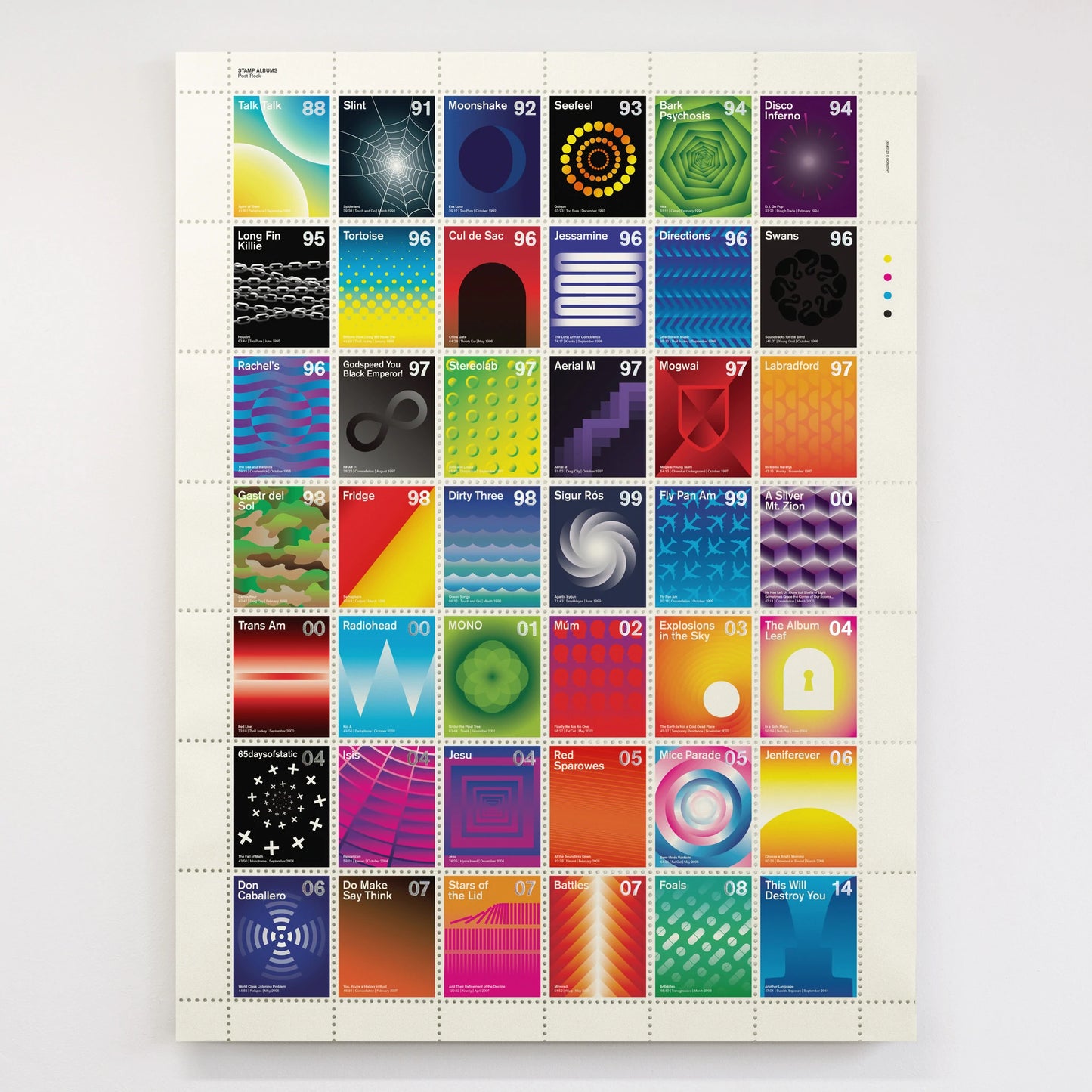 Stamp Albums Post-Rock Print